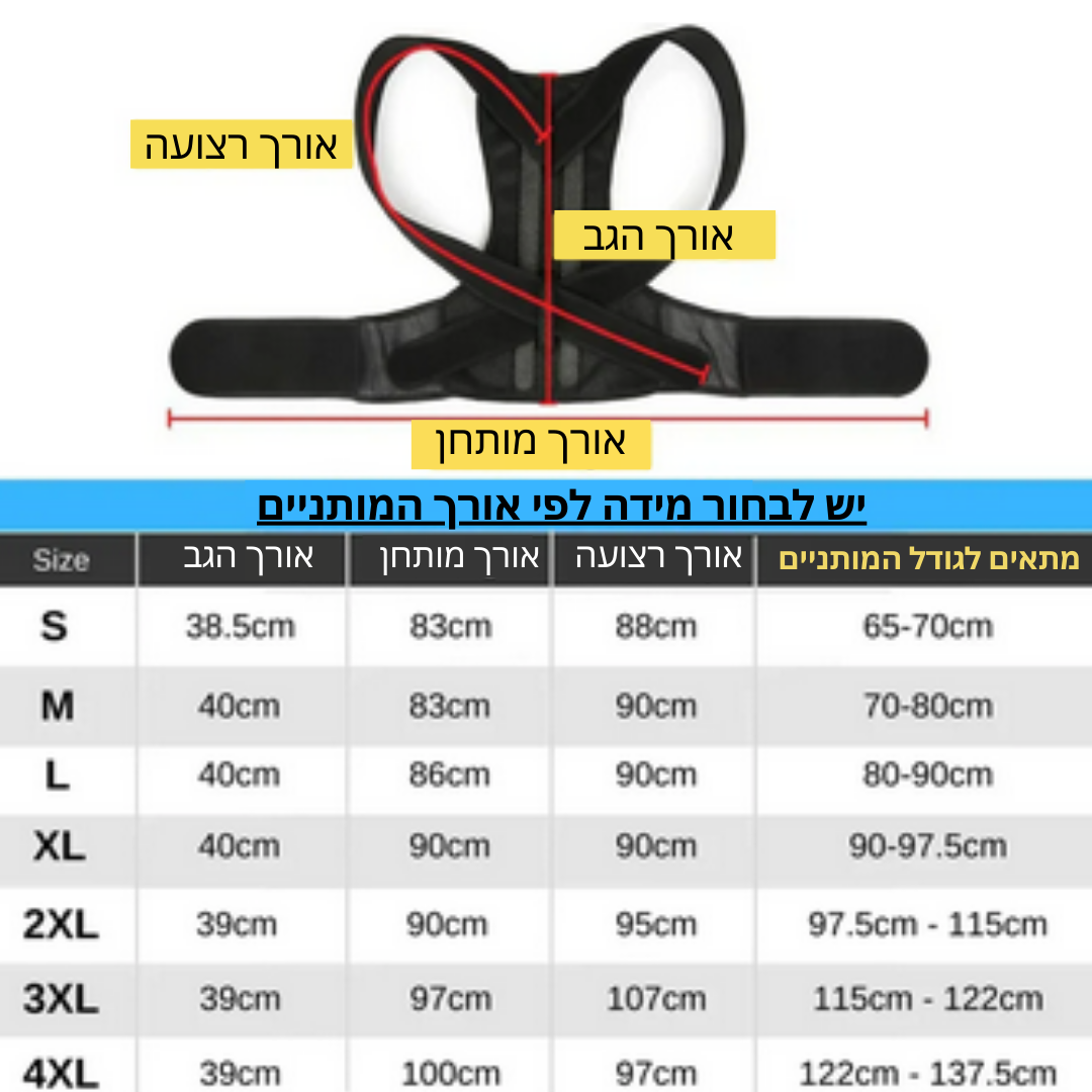 ReliveBelt™ הגנה לאורך עמוד השדרה 🦴